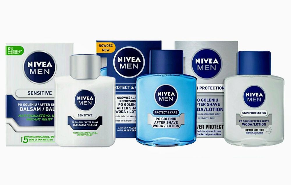 Nivea Men Balsam i woda po goleniu 100 ml. 3 szt.