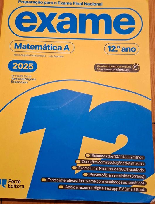 Livro de Exame, Matemática A- 12ºAno de 2025