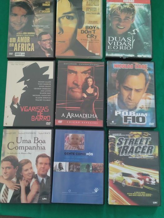 Grande variedade de DVDs