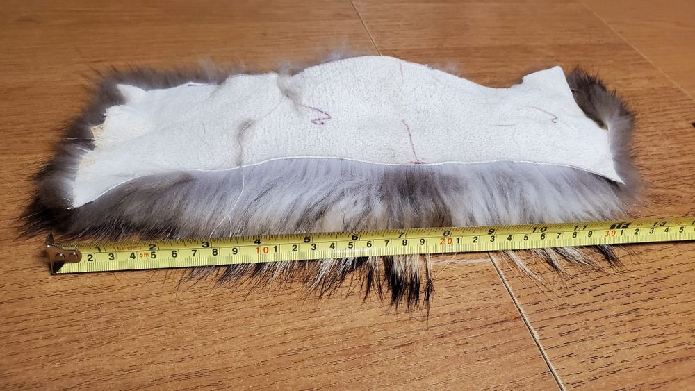 Обрез от натурального енота