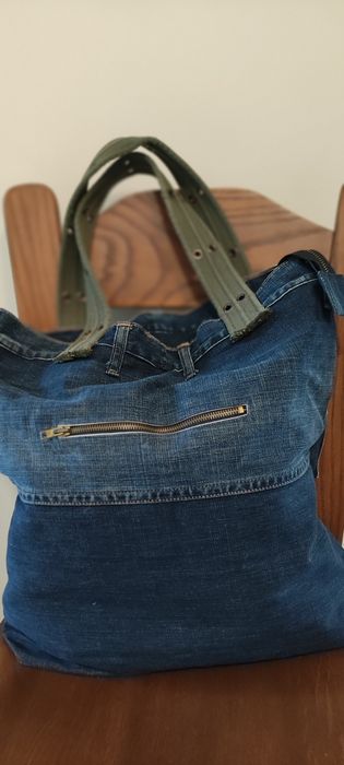 Sportowa jeansowa torba na ramię