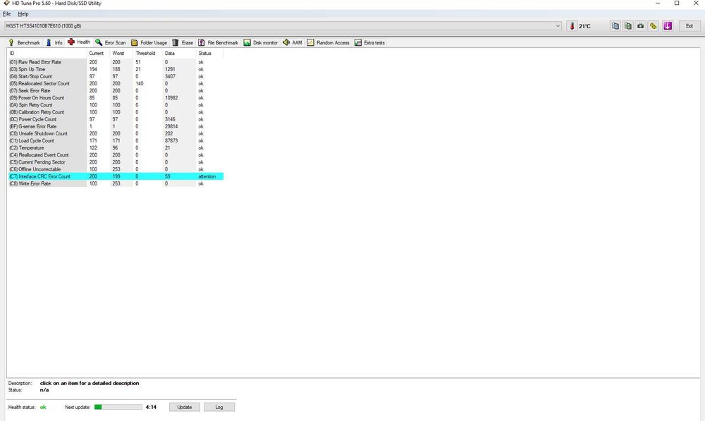 Dysk HDD HGST 2.5 cala do laptopa 1000 GB