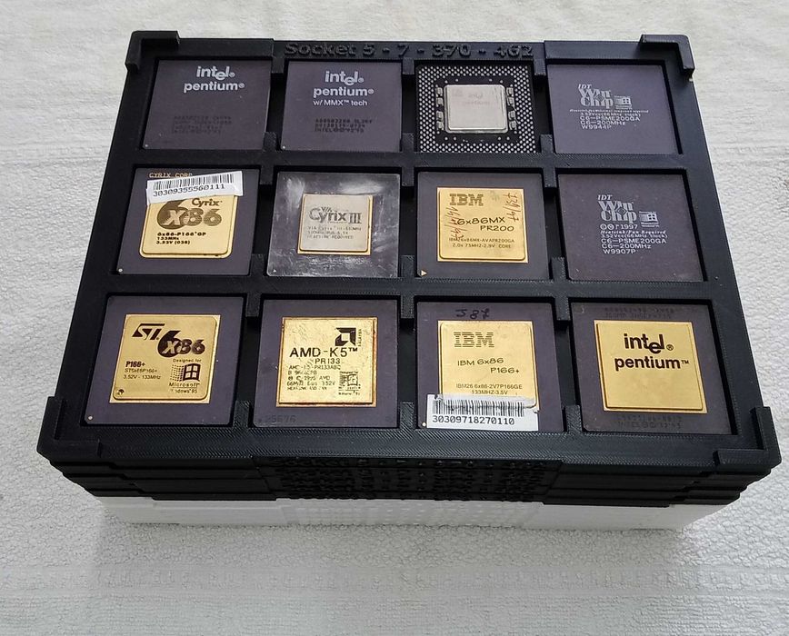 Tray para CPUs socket 7, 370 e semelhantes