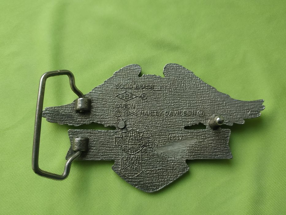 Пряжка бляха на ремень Harley-Davidson мото оригинал 1983г.