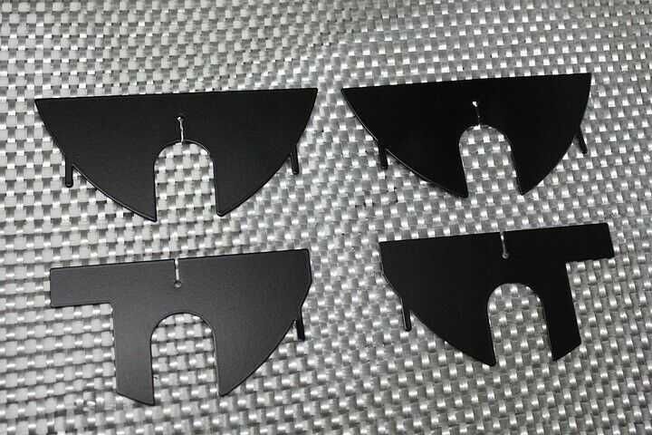 BLACK HELLA - krzyże do lamp BMW e30, e32, e34, e36, e46, e38, e39,e21