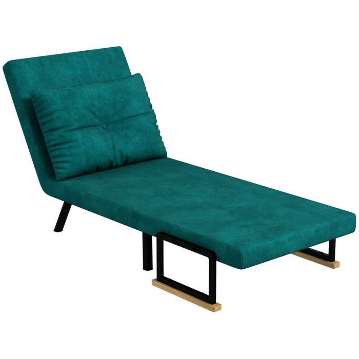 Poltrona / Cama Dobrável c/ Encosto Ajustável Verde