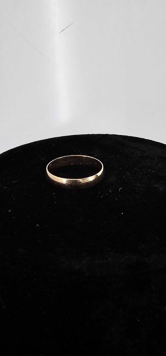 Wyrób Jubilerski Używana Złota Obrączka Próba 585 Waga 1.71g R.12