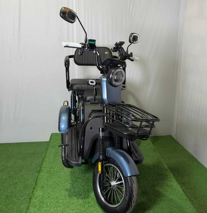Електротрицикл OSCAR TRIO-1 1200W 72V 20Ah синій, графен АКБ