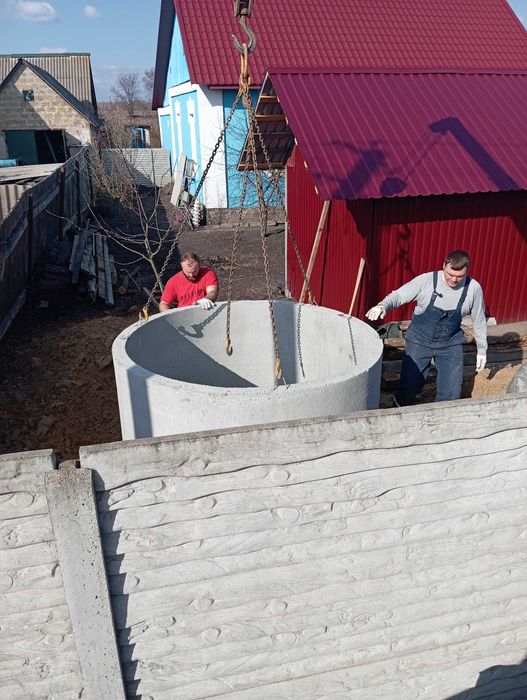 Копка колодца Канализация. Копка выгребных ям, сливных ям. Септики