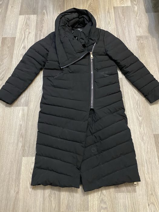 Подовжене стьобане пальто зимове