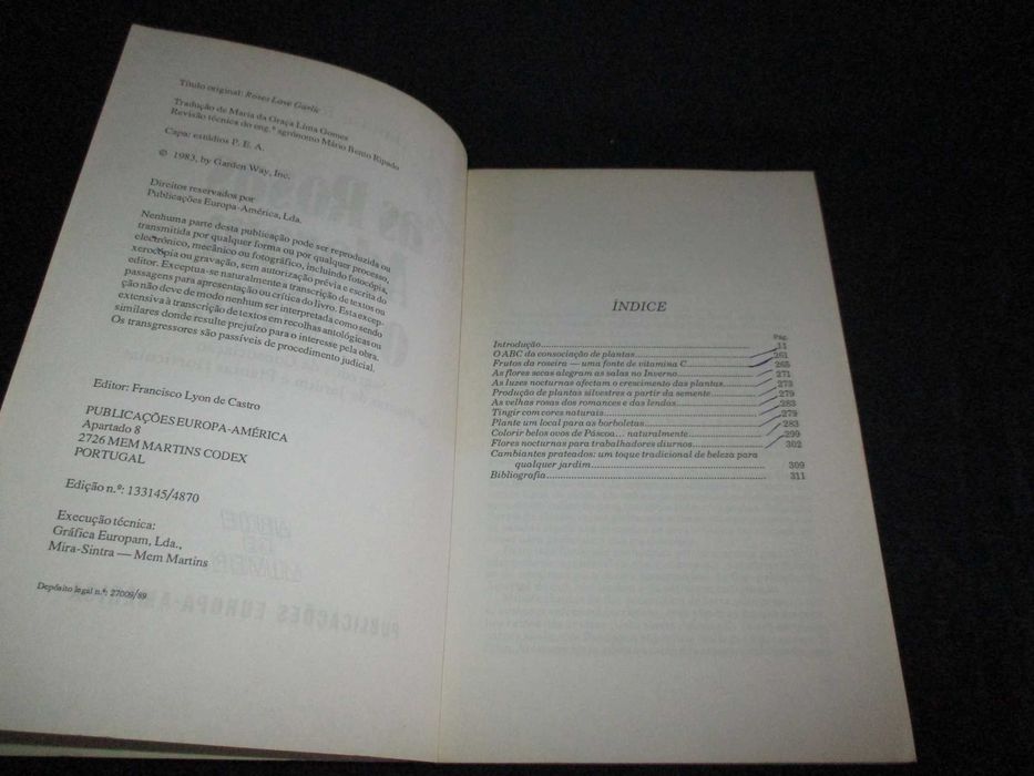 Livros As Rosas Adoram Os Alhos Louise Riotte