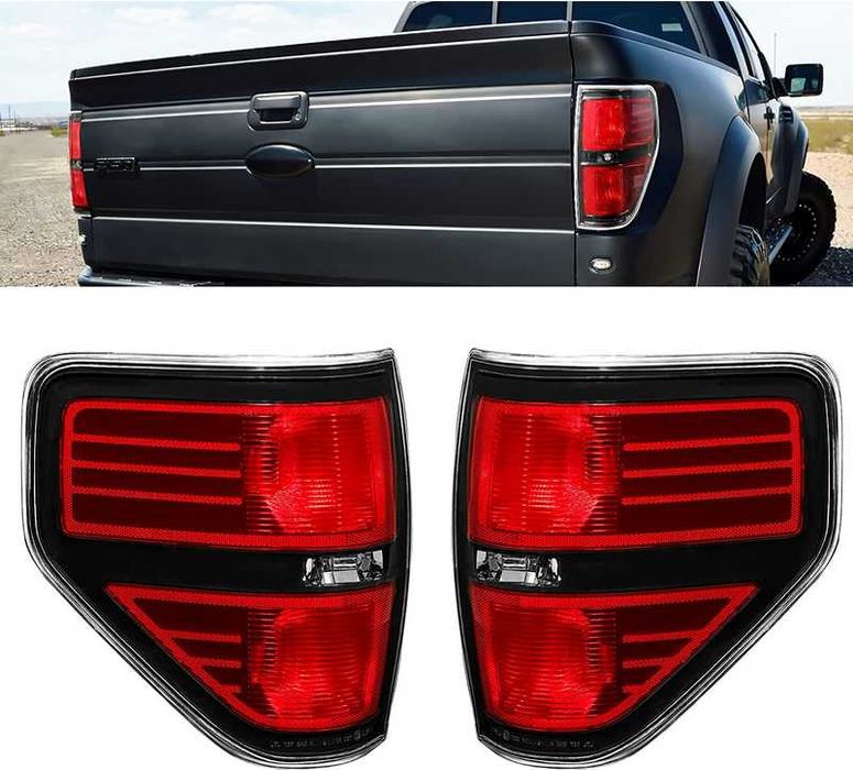 Ford F150 rok 2009-14 lampy tył Harley ciemne komplet