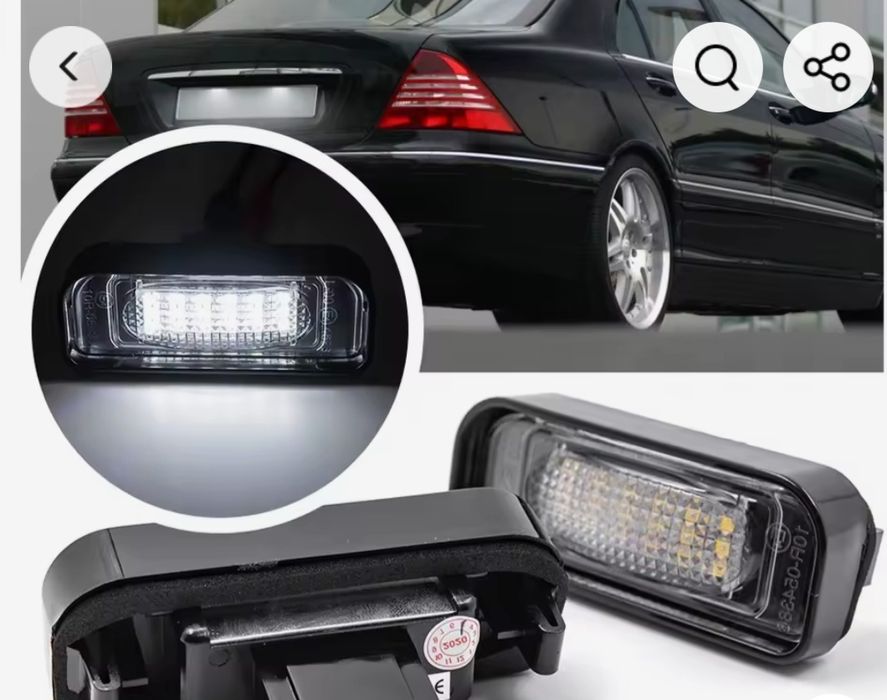 Luzes matrícula para Mercedes