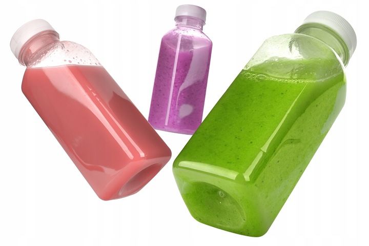 butelki pet + nakrętki do napojów soków mleka 250ml 100 sztuk