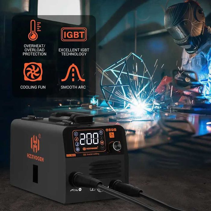 D45-Máquina soldar 3 em 1 200A MIG (sem gás) MMA ARC TIG (com gás)