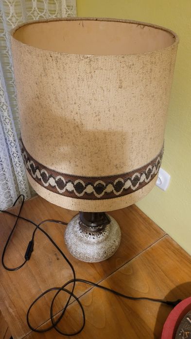 Stara lampa stołowa Boho