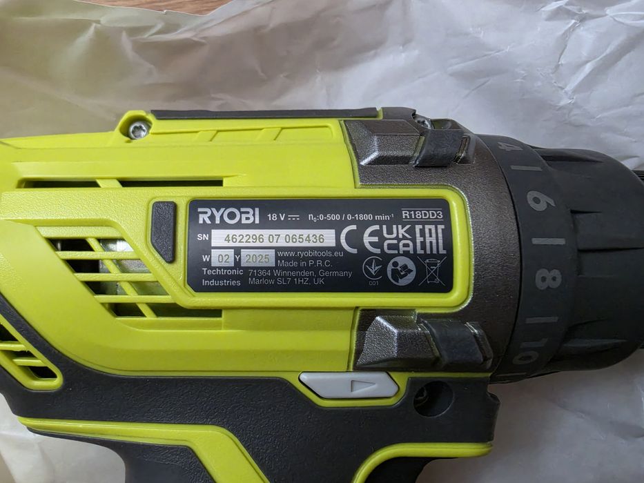 Ryobi R18DD3 wiertarko wkrętarka 18V. Nowa