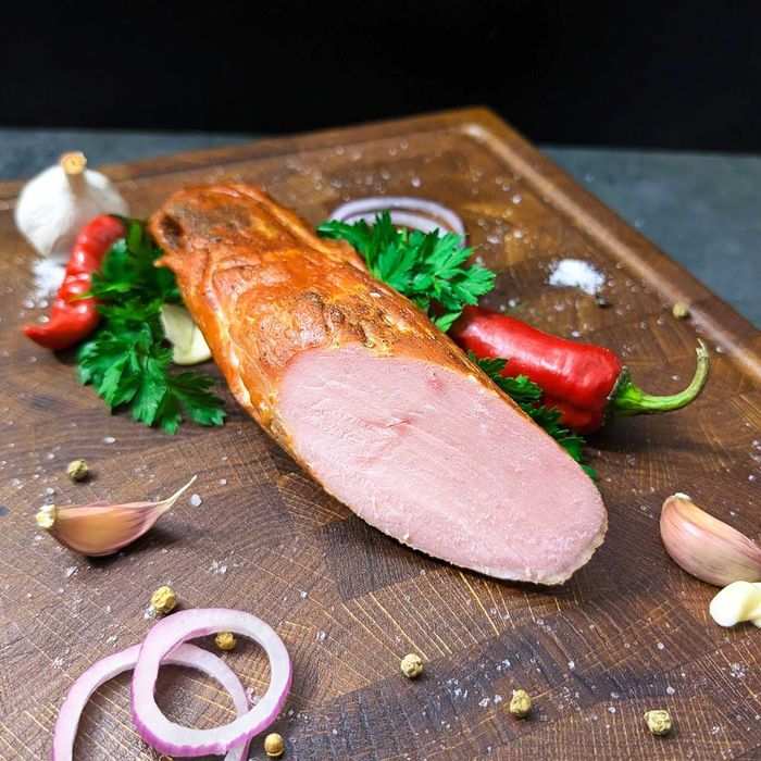 Вирізка фермерська свиняча варено-копчена • Охтирський крафтяр