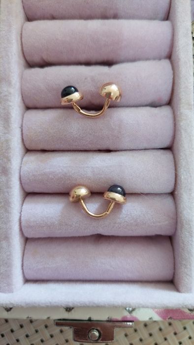 Brincos Ouro 14k, Topazio London Blue