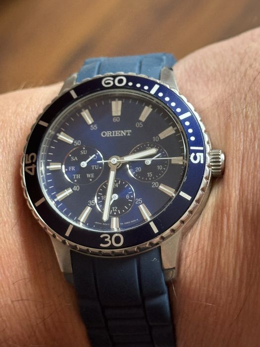 Zegarek Orient Chronograph Diver, duży 40/47mm, jak nowy,  pudelko