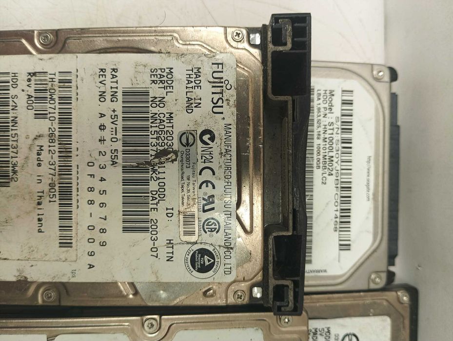 Dyski twarde z laptopów zestaw 12 szt