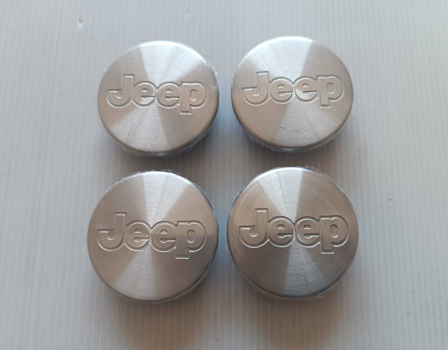 Centros/tampas de jante completos Jeep com 55, 60, 64 e 68 mm