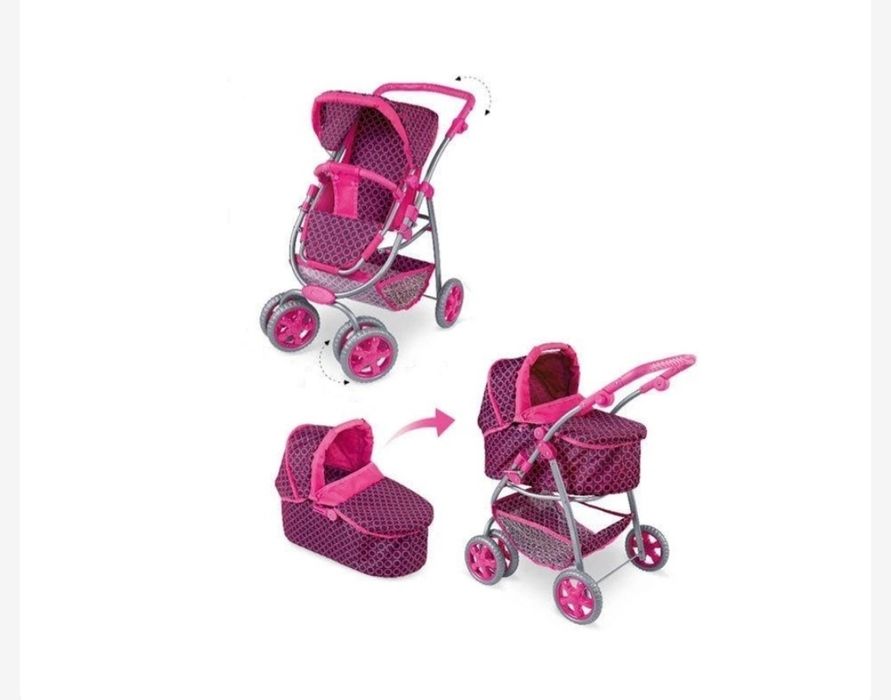 Коляска візок для ляльки пупса бебі-борна дитяча