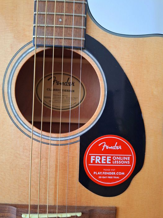 Guitarra Fender CD-60SCE Nat - como nova