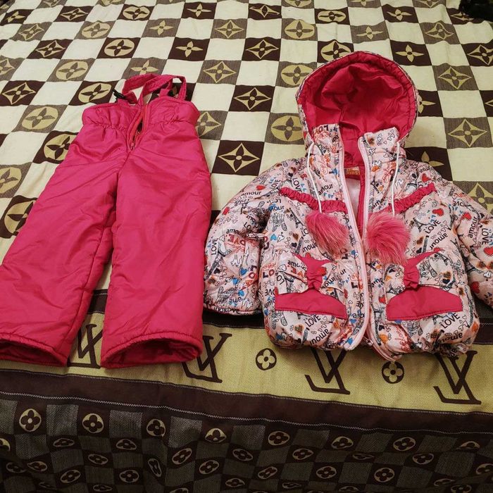 Зимний комбинезон полукомбинезон 98 104 110