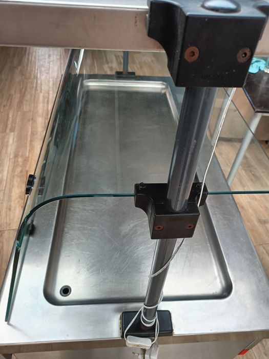 Expositor/vitrine bancada de frio para peixes