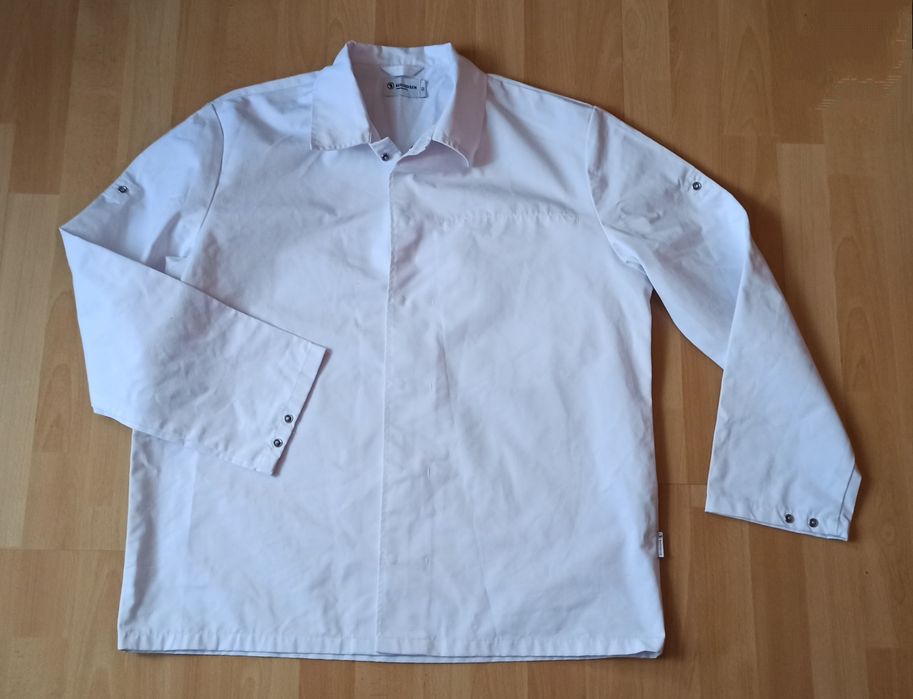 Bluza biała robocza bluzy + rękawice maxi flex cut