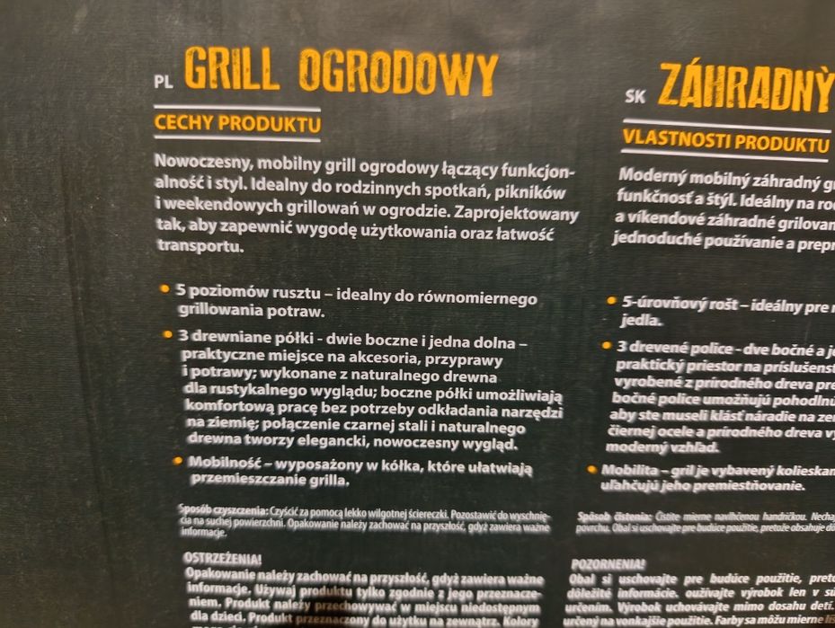 Nowy grill ogrodowy