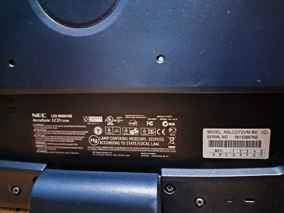 OKAZJA!! Monitor Mini Retro NEC AccuSync LCD 72VM