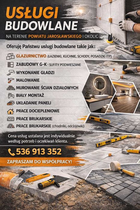 Usługi remontowo-budowlane