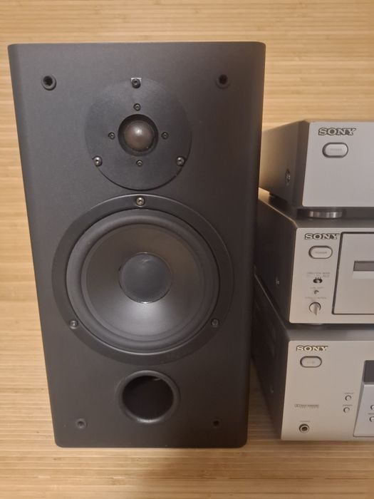 Wieża HIFI Stereo Sony z kolumnami  Super stan