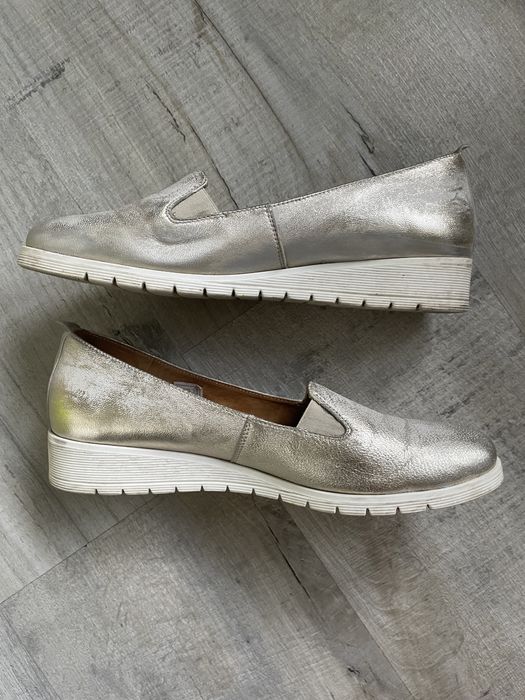 Srebrne buty damskie Maciejka