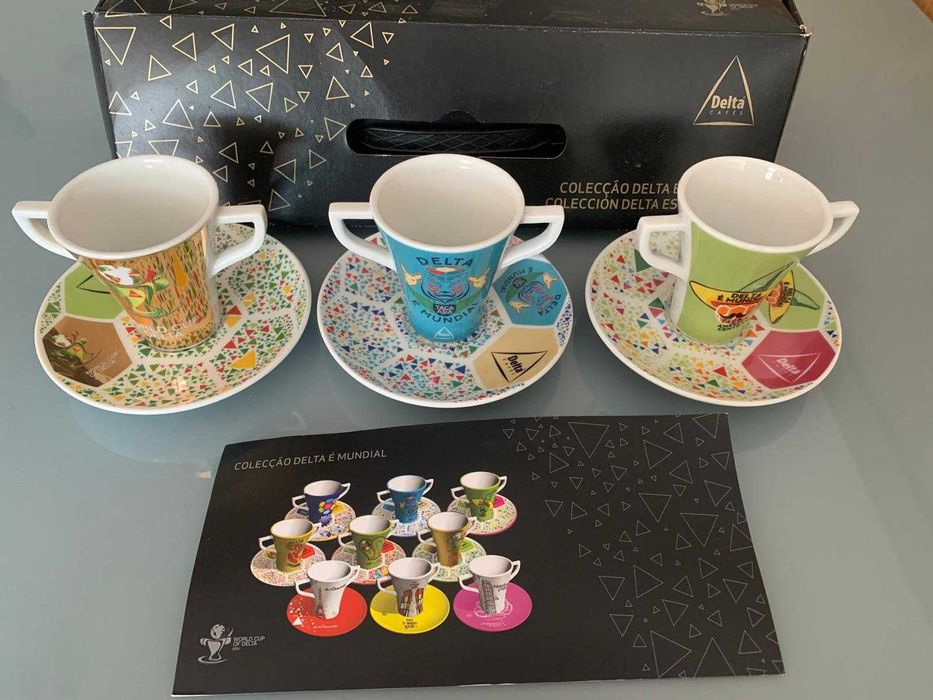 Conjunto chávenas p/coleção Delta Mundial 2010