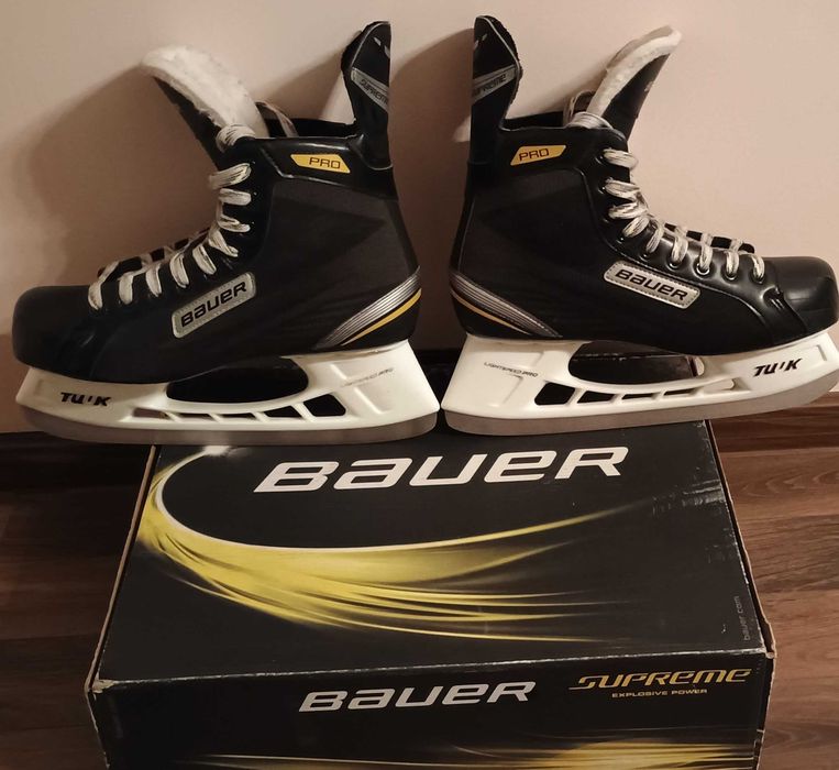 Znakomity stan łyżwy Bauer Supreme Pro r. 45.5 ( 10 )