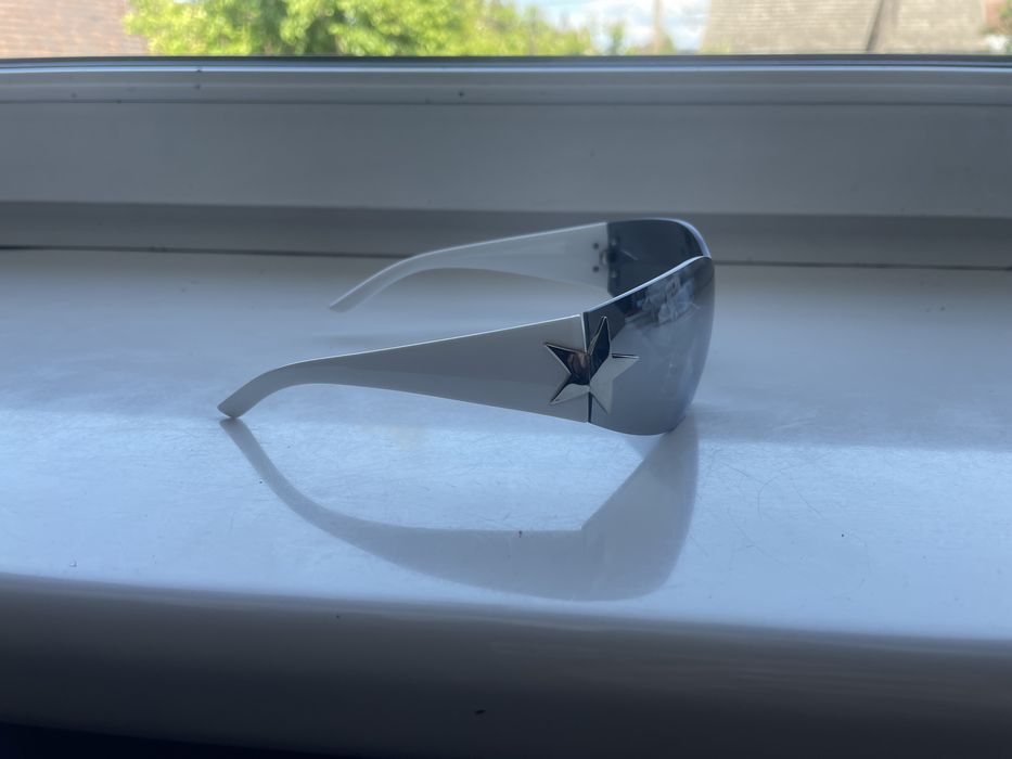 Okulary Y2k gwiazdy lustrzane