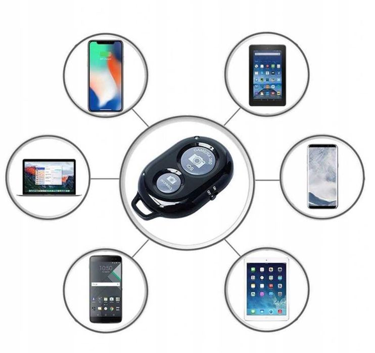 Uniwersalny pilot bluetooth do telefonu statywu wyzwalacz zdjęć SELFIE