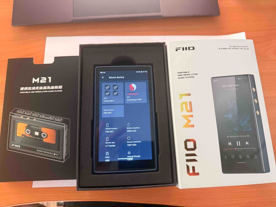 FiiO M21 Hi-Res плеєр 4/64 ГБ. Новий, на гарантії до Січня