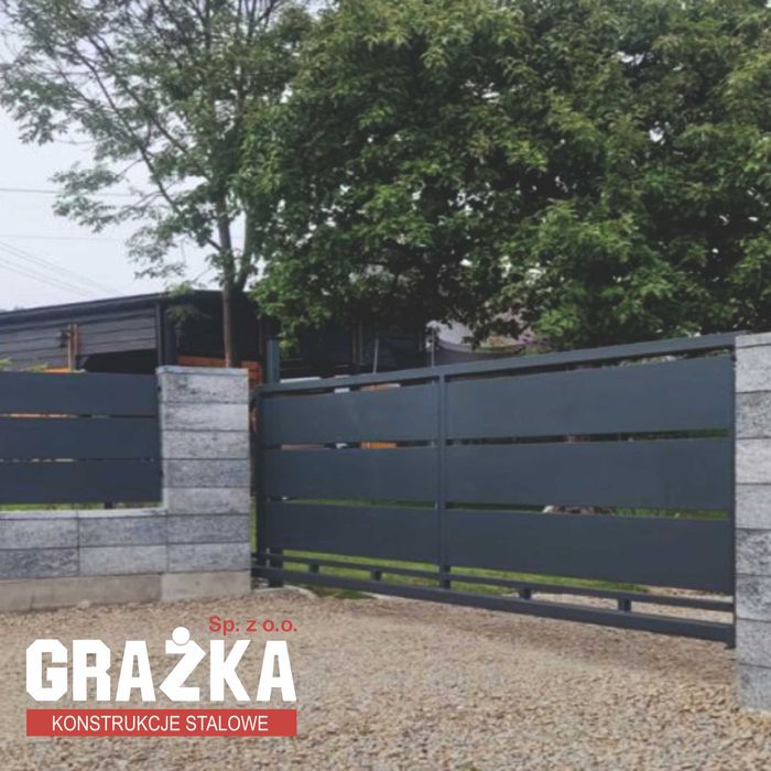 Brama przesuwna panel SUPREME 4mx1,42m ocynk+kolor PRODUCENT