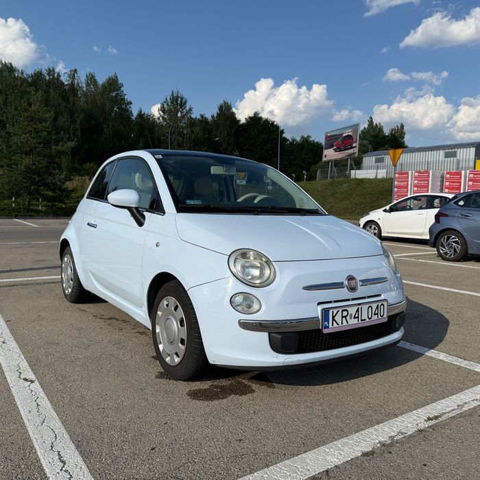 Fiat 500 | Bardzo niski przebieg (136 tys. km) | Garażowany | Serwisowany
