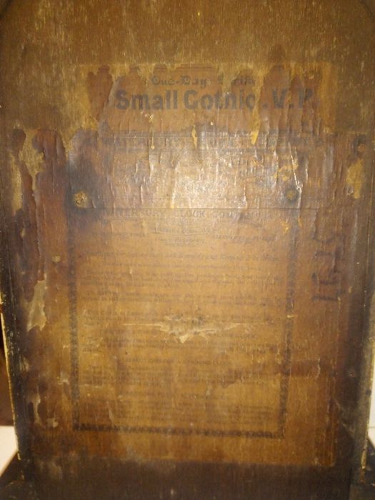 antigo relógio de capela WATERBURY small Gothik V. P.-á trabalhar