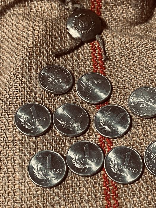 Zestaw monet 1 grosz 1949 r.