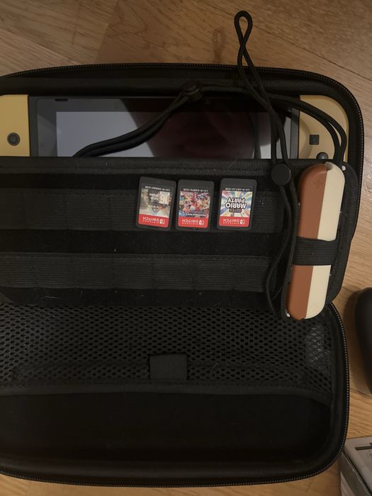 Nintendo switch limitowana edycja pikachu & eevee + 3 gry + opakowanie