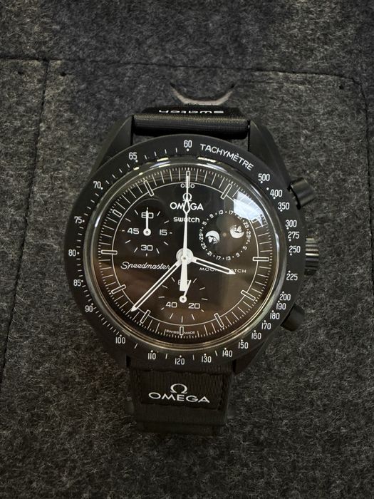 Часы, Годинник Swatch x OMEGA MoonSwatch «Mission to Moonphase New Moon