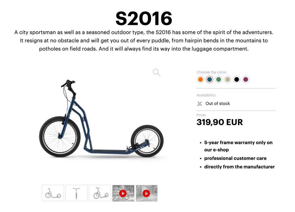 Hulajnoga dla dorosłych Yedoo S2016