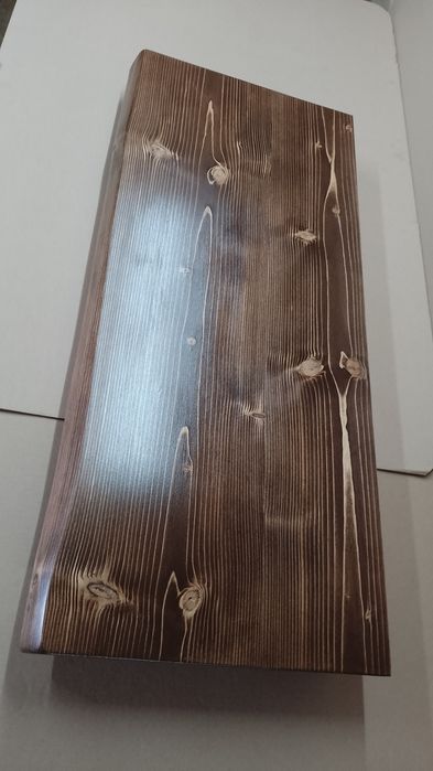 Blat drewniany 40x90cm 4,5cm z drewna deska klejonka do łazienki stół
