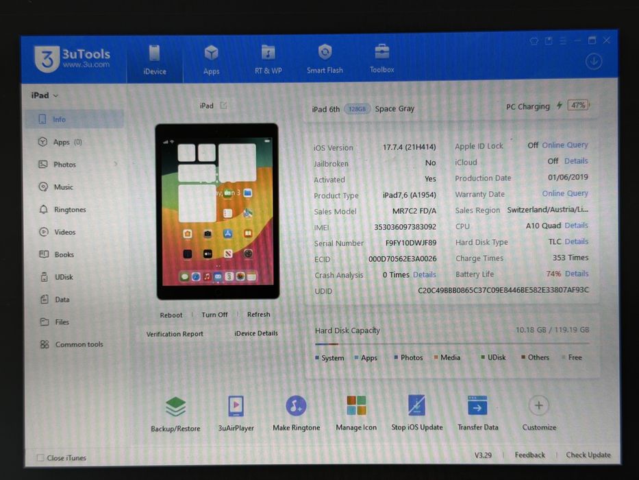 iPad 6 (A1954) - 128GB - Cellular (LTE) - faktura VAT 23%